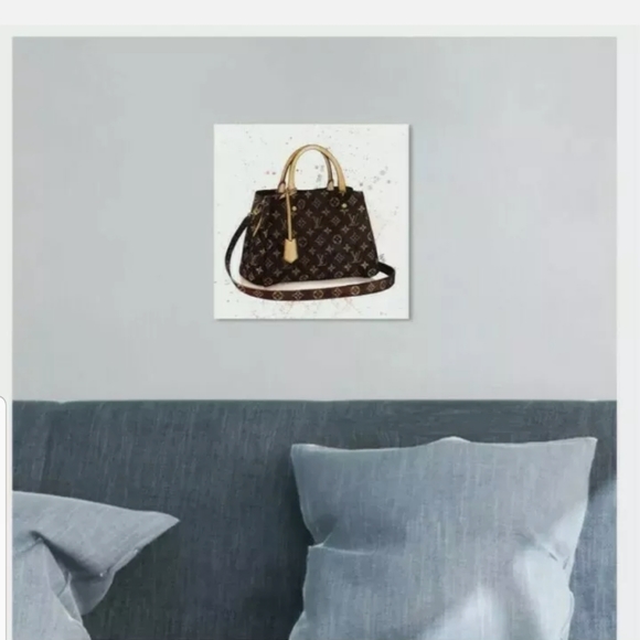Oliver Gal Fashion Glam Louis Vuitton Bag Wall Art - Picture 10 of 11